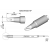 C245-931 grot do lutownic z kolbą T245 minifala 2.7 mm JBC