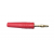 Wtyk banan 2mm EFP24 czerwony Talvico