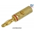 Wtyk banan 4mm metalowy gold czerwony SS2-2136 Z324 WTY0203