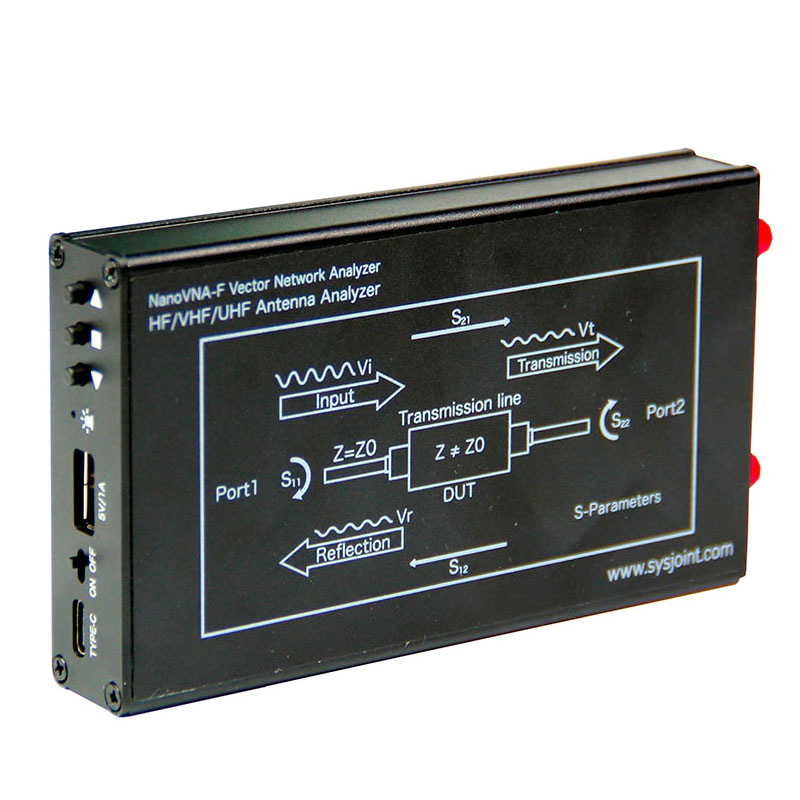 NanoVNA-F V2 analizator sieci wektorowej 50kHz - 3GHz + RF Demo kit