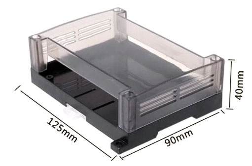 Obudowa dwuczęściowa na szynę DIN 125x90x40mm TS32 do sterownika PLC