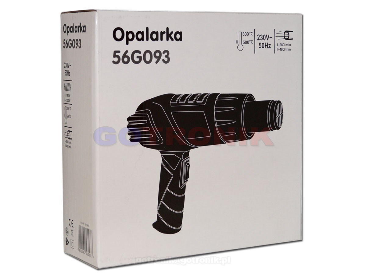 Opalarka na gorace powietrze 750W/1500W