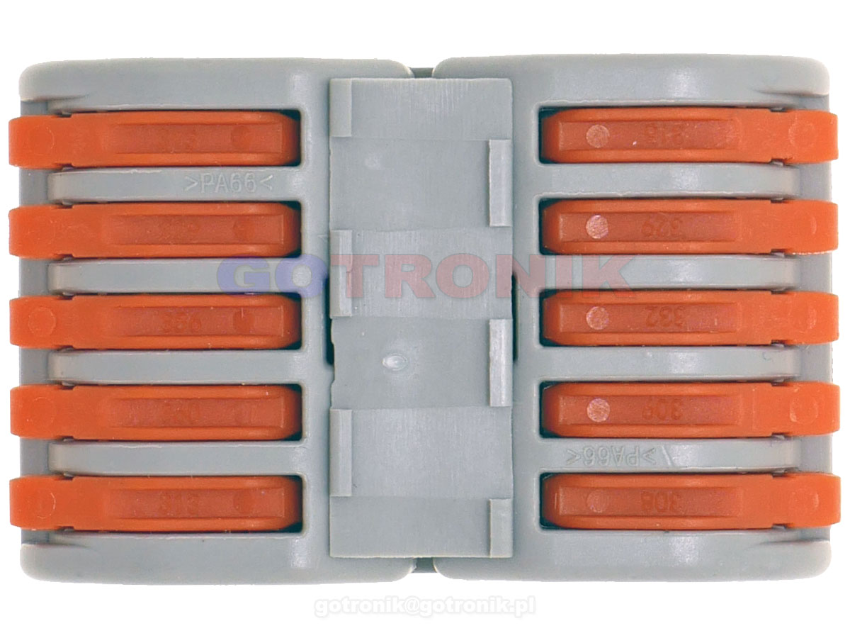 listwa zaciskowa torowa na szynę DIN TS35 złączka szynowa PCT