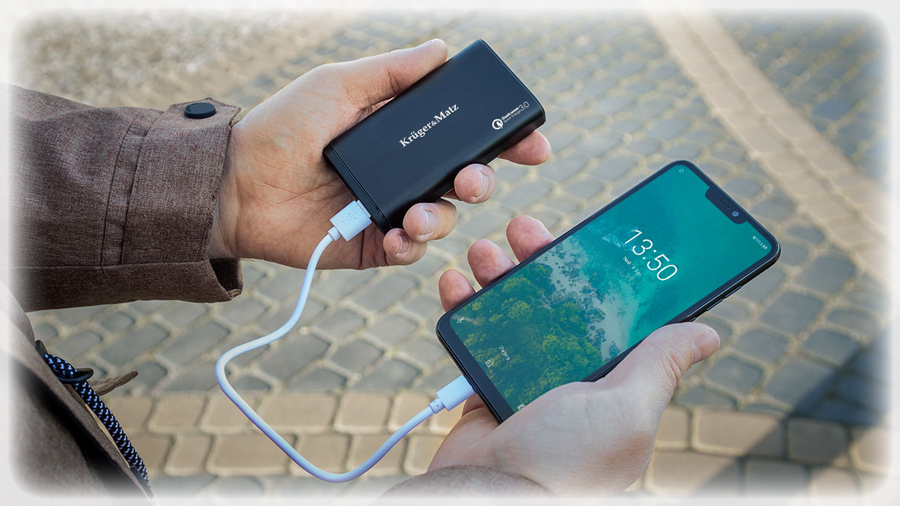 POWER BANK Kruger&Matz 10000 mAh z funkcją Quick Charge 3.0