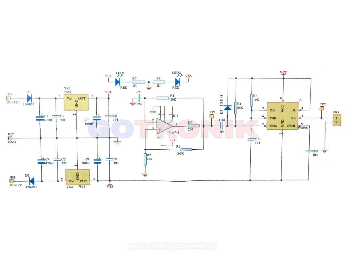 Zestaw szkoleniowy do nauki lutowania i elektroniki NE555 ua741 7805 7905 zestaw do samodzielnego montażu KIT/DIY RBS036 RBS-036