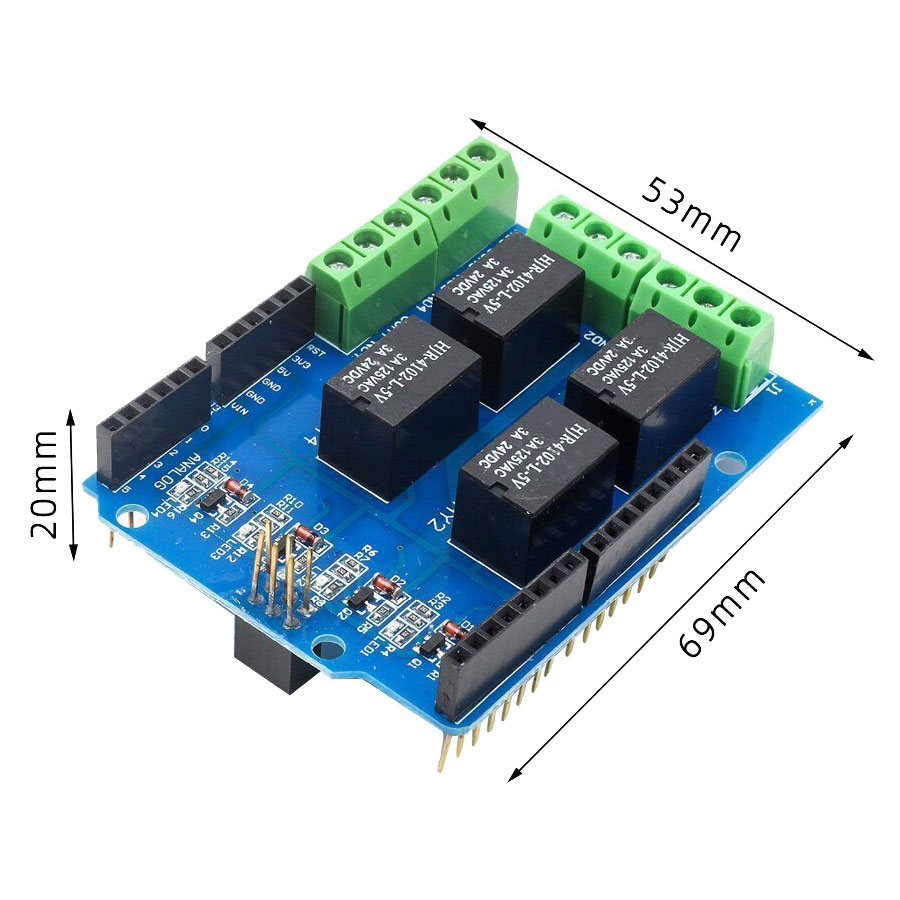 4 przekaźniki nakładka Shield do Arduino RBS070 RBS-070