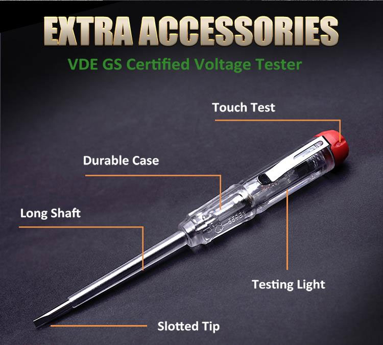 Zestaw wkrętaków izolowanych VDE 12 sztuk SD-V861 dla elektryków
