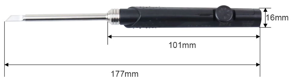 SH72 lutownica z regulacją temperatury 220°C - 400°C 65W 12V-24V