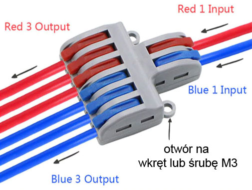 SPL-62 szybkozłącze kostka elektryczna rozgałęźnik zasilania SPL62