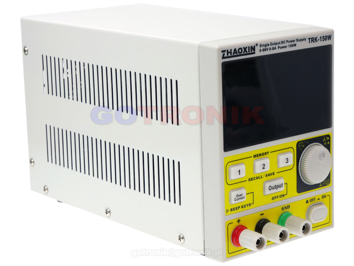 TRK-150W Zhaoxin zasilacz laboratoryjny 60V 8A 150W regulowany Zaoxin TRK150W