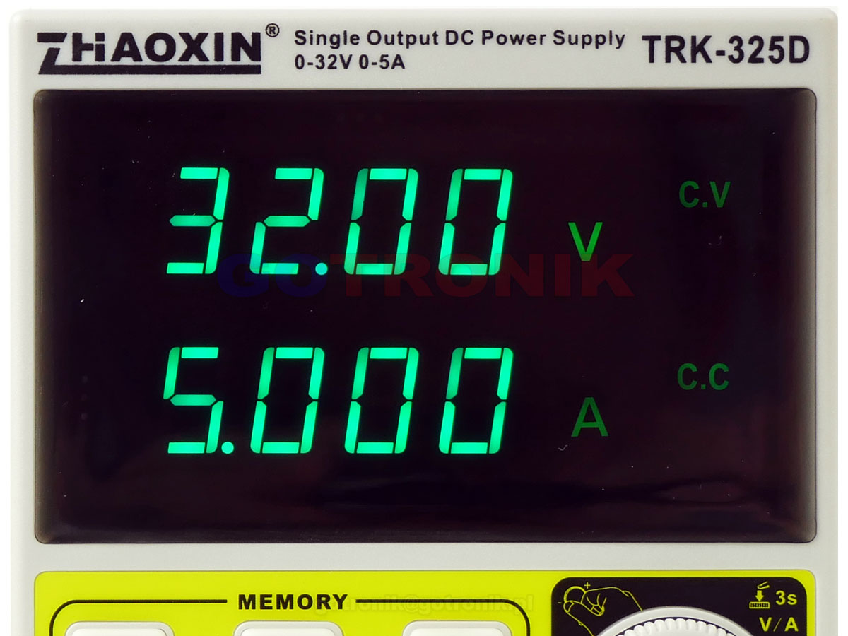 TRK-325D Zhaoxin zasilacz laboratoryjny 32V 5A 160W regulowany Zaoxin TRK325D