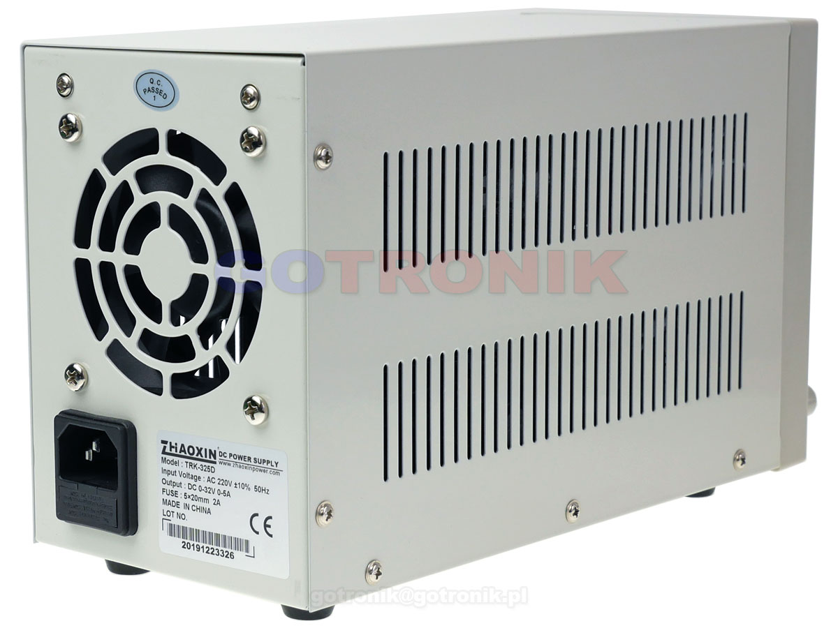 TRK-325D Zhaoxin zasilacz laboratoryjny 32V 5A 160W regulowany Zaoxin TRK325D