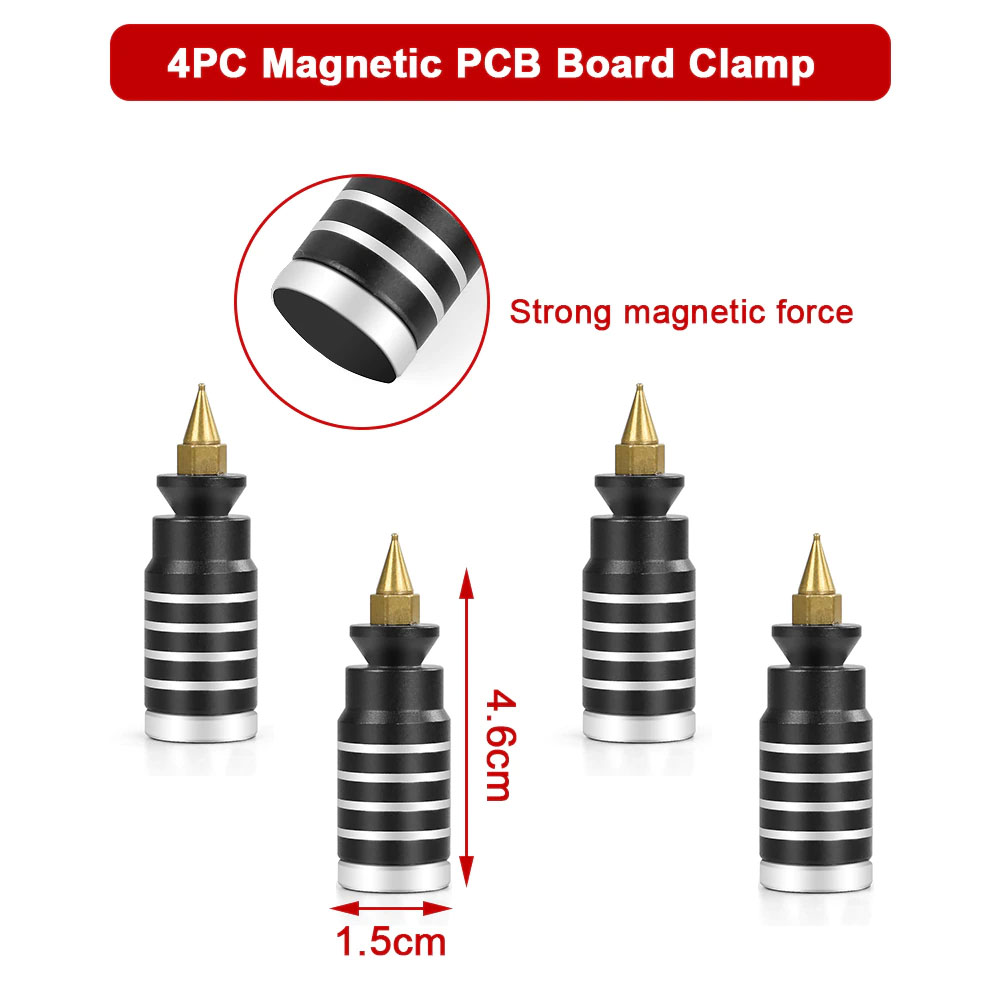 Uchwyt montażowy magnetyczny do PCB x4szt.