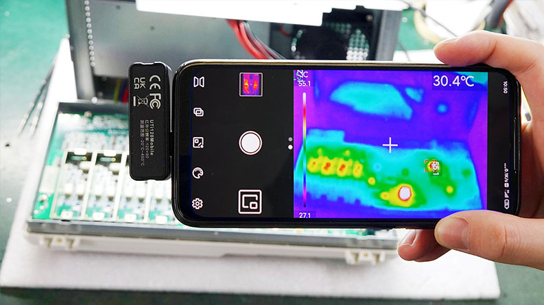 UTi120m, kamera termowizyjna do smartfona, kamera termowizyjna przystawka do smartfona,