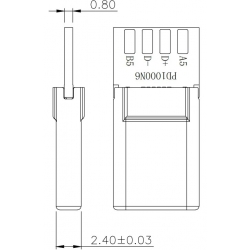 Wyzwalacz - tester ładowarek Power Delivery USB typ C napięcie 5V czarny
