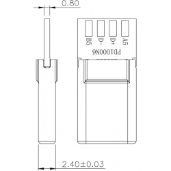 Wyzwalacz - tester ładowarek Power Delivery USB typ C napięcie 9V czarny