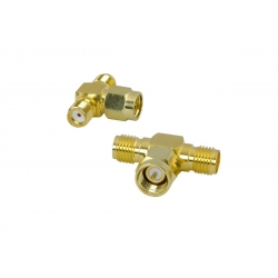 Rozgałęziacz antenowy RF wtyk RP-SMA - 2xgniazdo RP-SMA HQ 50Ω