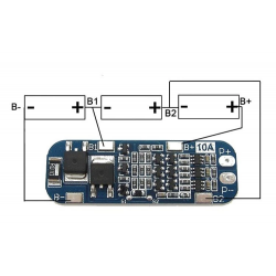 Moduł BMS zabezpieczenie do ogniw 18650 Li-Ion 12V 10A