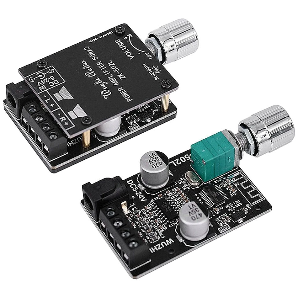 Wzmacniacz audio 2 x 50W TPA3116 + Bluetooth 5.0 Wuzhi ZK-502L BTE-972 BTE972